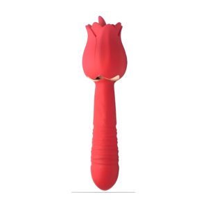 Vibrador Estimulador Rosa 3 en 1 Lame, Empuja y Vibra