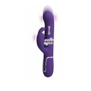 Vibrador Rabit 4x1 Empuje + Vibra + Gira + Estimula - Imagen 1