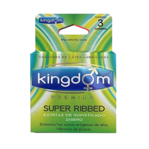 Preservativo Ribbed Kingdom Super Estriado